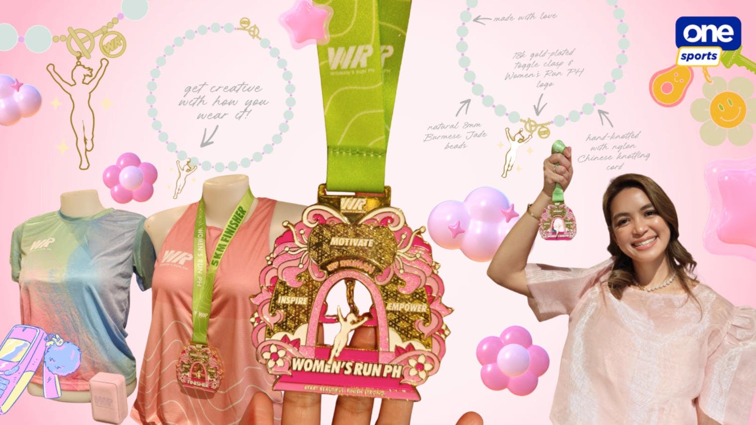 Women’s Run PH introduces a necklace medal for your anik-anik collection